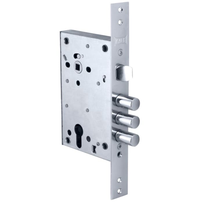 Устройство врезного замка с защелкой и ручкой